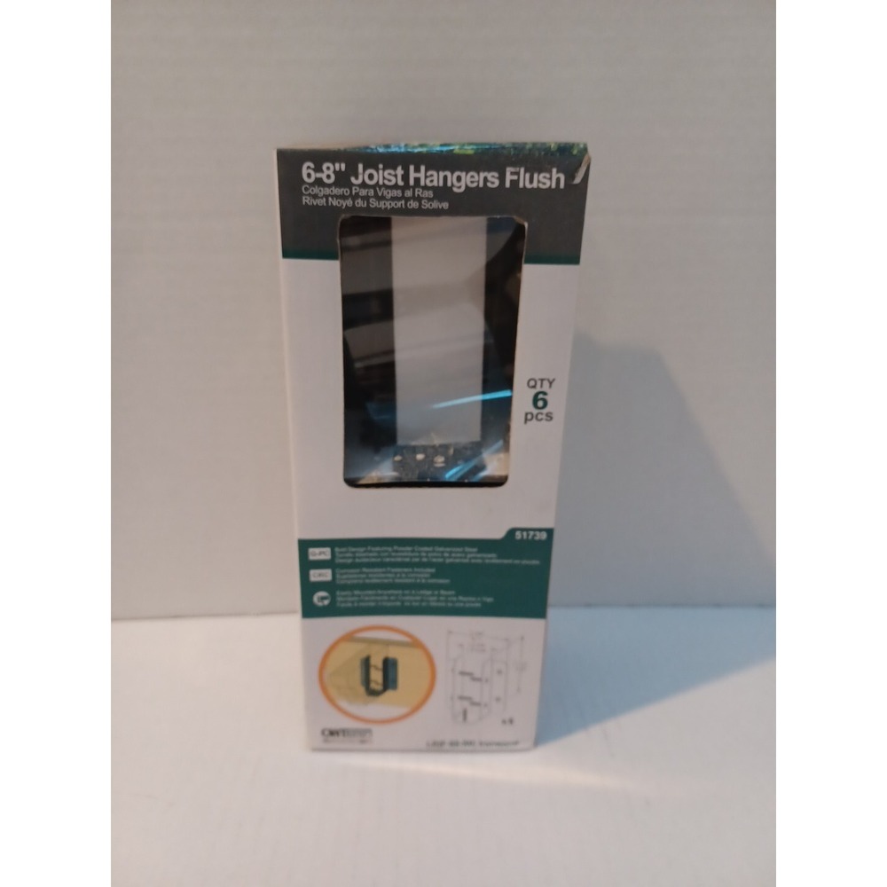 OZCO 51739 Ironwood Joist Hanger Flush 6 to 8-inch 6 per Pack NEW